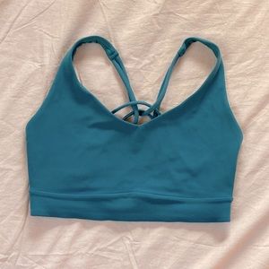 Athleta Solace bra, XS D/DD boreal green